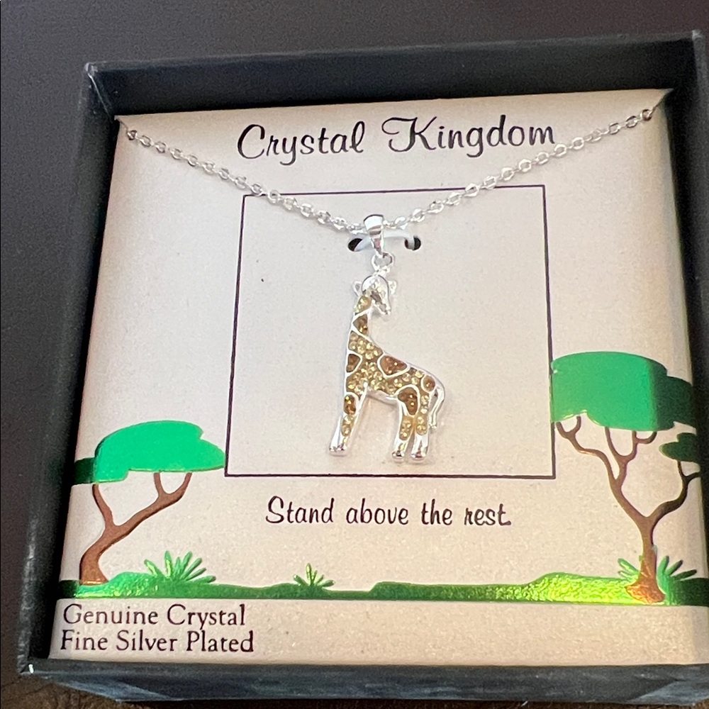 Silver Giraffe Necklace